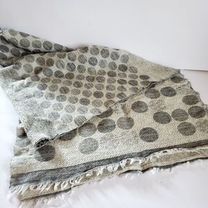 Gray & Siver Accents Polka Dot Scarf-wrap